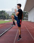 2 Pack Men's Running Shorts Gym Athletic Shorts with Zip Pockets