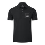 Customizable HUAKANG Mens Polo Shirts Short Sleeve Breathable Quick Dry Golf Top Running Sports Tee Top Gym Workout Polo T Shirts