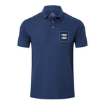 Customizable HUAKANG Mens Polo Shirts Short Sleeve Breathable Quick Dry Golf Top Running Sports Tee Top Gym Workout Polo T Shirts