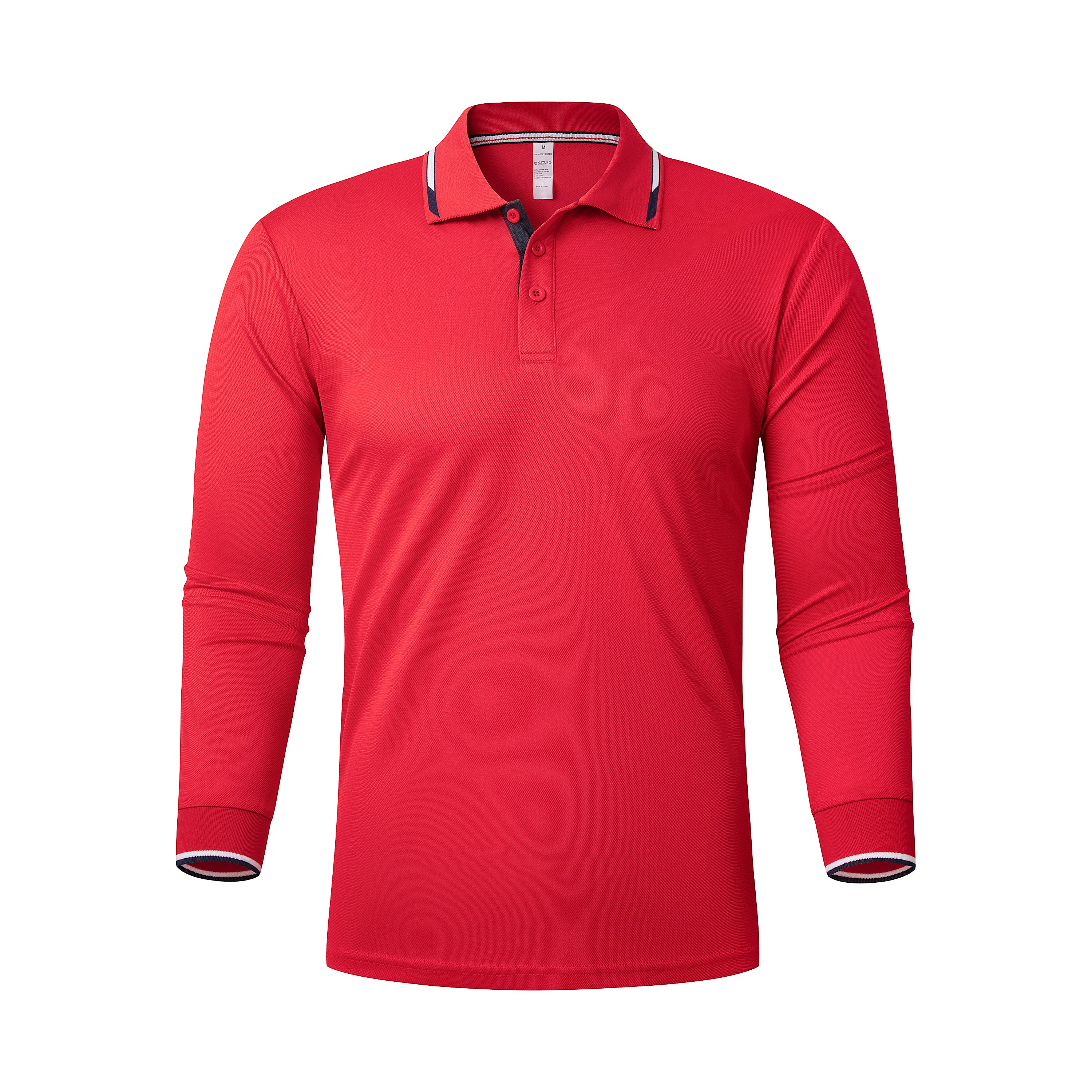 Gaiatiger 3 Pack Mens Polo Shirts Breathable Moisture Wicking Work Polo T Shirts Casual Tops Long Sleeve Golf Shirts Sports Tee