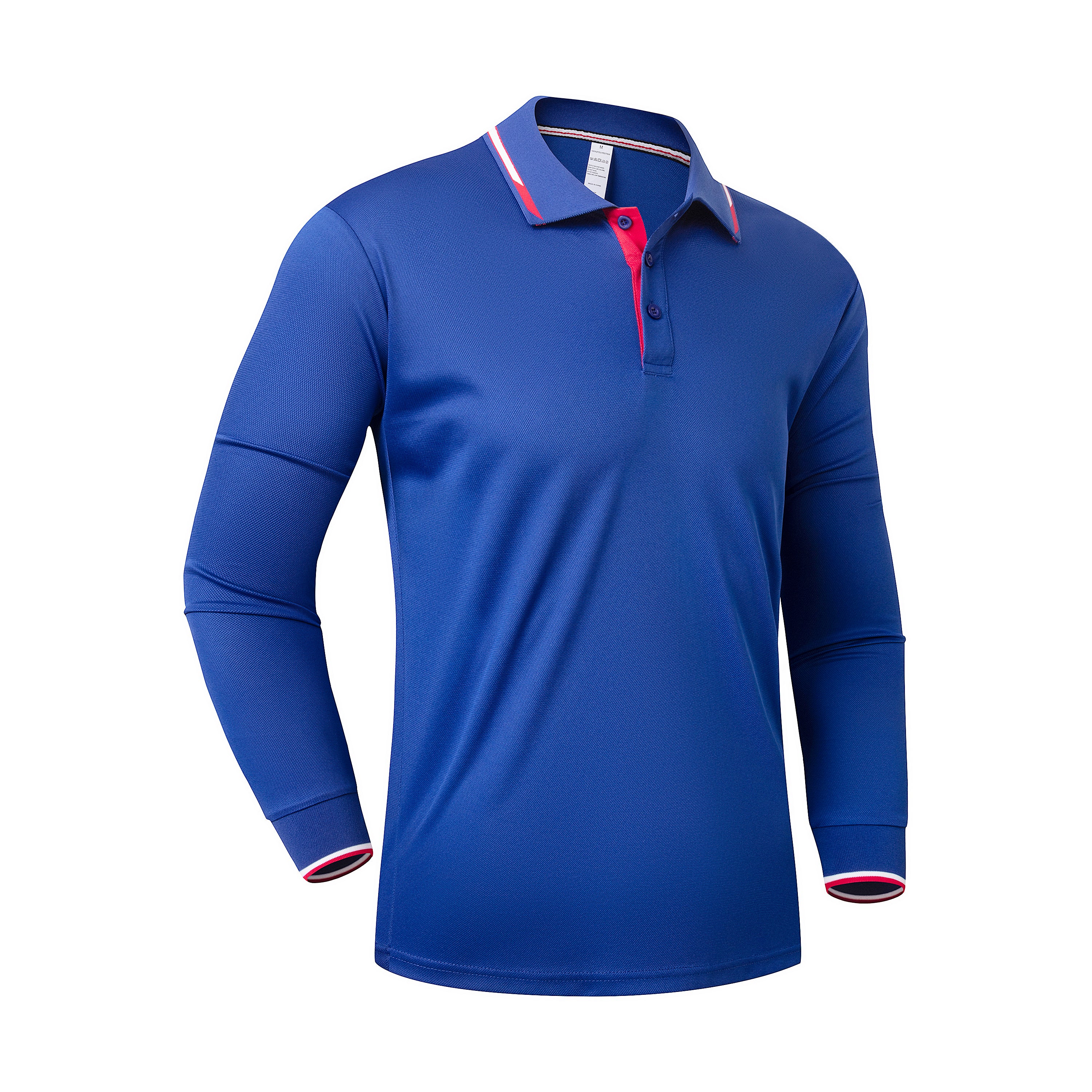 Gaiatiger 3 Pack Mens Polo Shirts Breathable Moisture Wicking Work Polo T Shirts Casual Tops Long Sleeve Golf Shirts Sports Tee