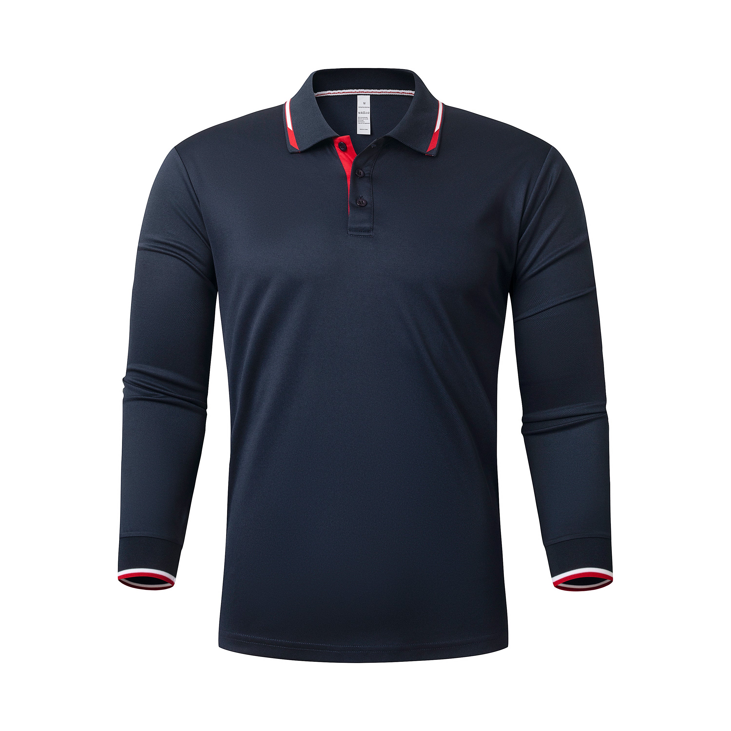 Gaiatiger 3 Pack Mens Polo Shirts Breathable Moisture Wicking Work Polo T Shirts Casual Tops Long Sleeve Golf Shirts Sports Tee