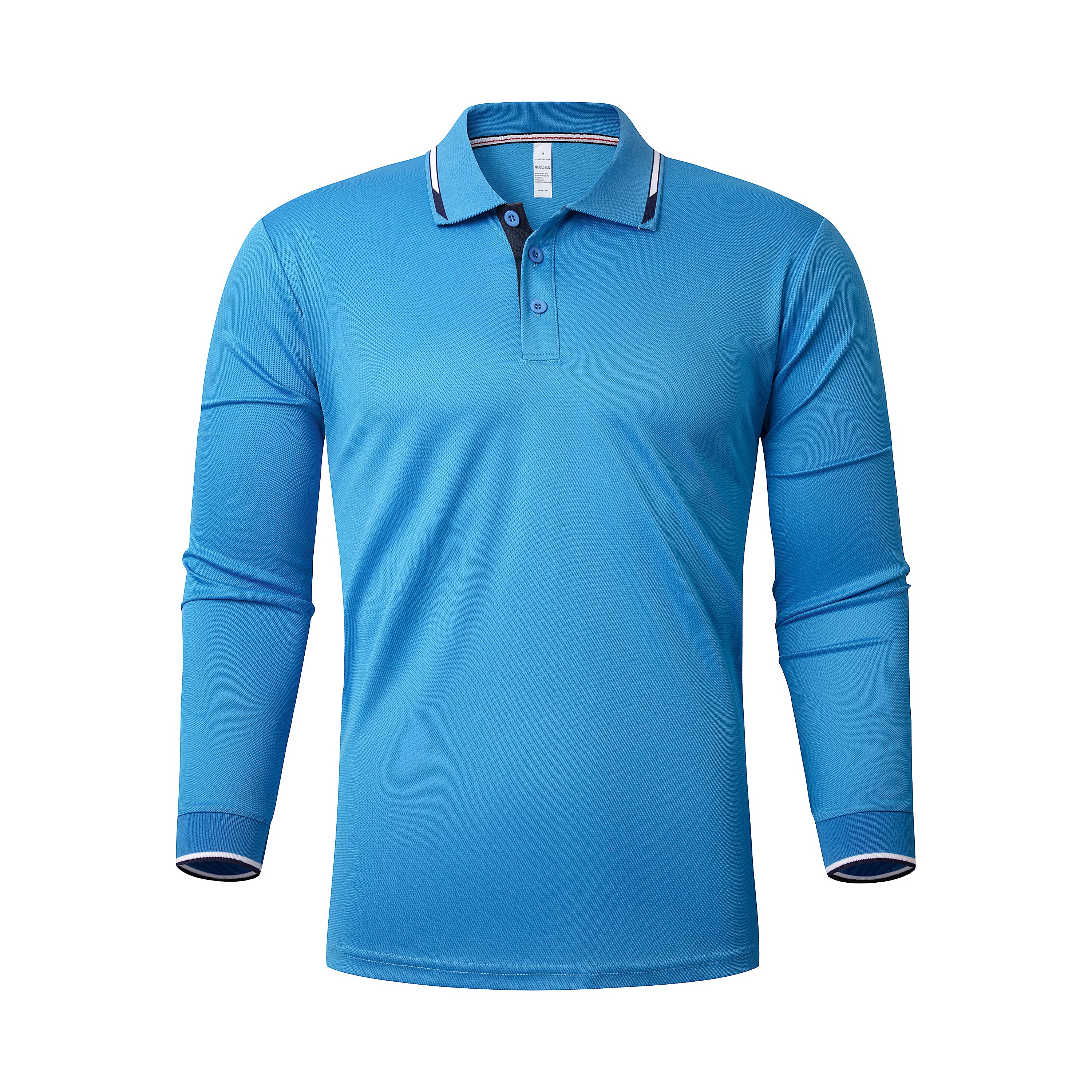 Gaiatiger 3 Pack Mens Polo Shirts Breathable Moisture Wicking Work Polo T Shirts Casual Tops Long Sleeve Golf Shirts Sports Tee
