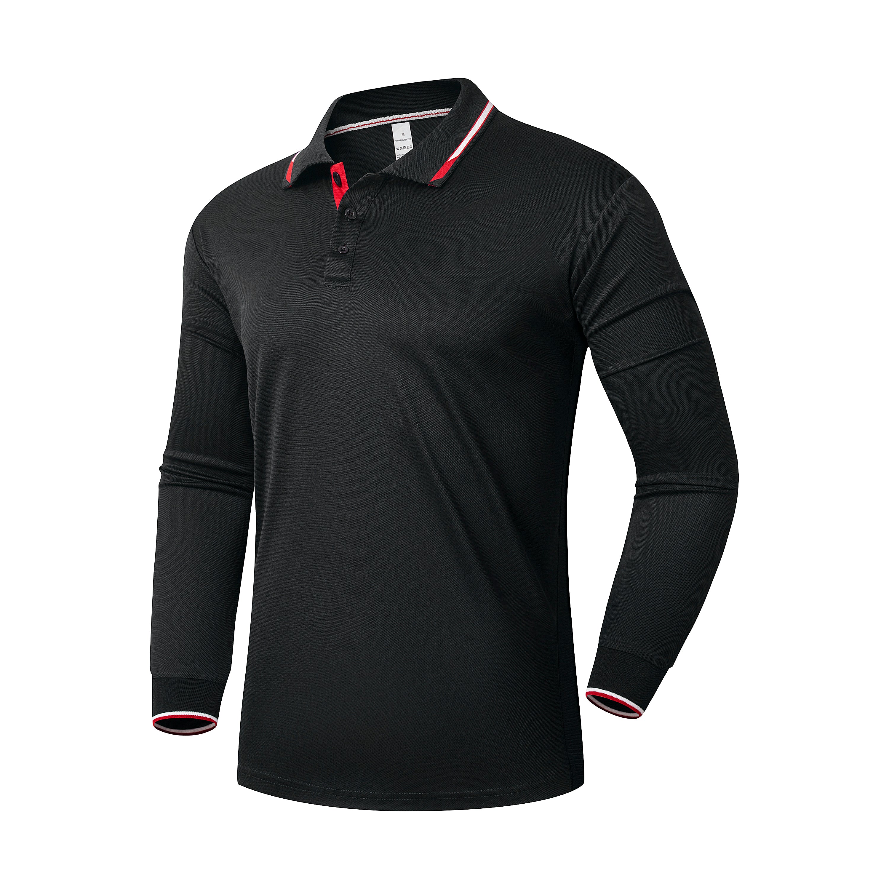 Gaiatiger 3 Pack Mens Polo Shirts Breathable Moisture Wicking Work Polo T Shirts Casual Tops Long Sleeve Golf Shirts Sports Tee