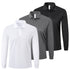 Mens Polo Shirts Long Sleeve 3 Pack Quick Dry Breathable Lightweight Golf Polo T Shirts Casual Sports Gym Tennis Tops
