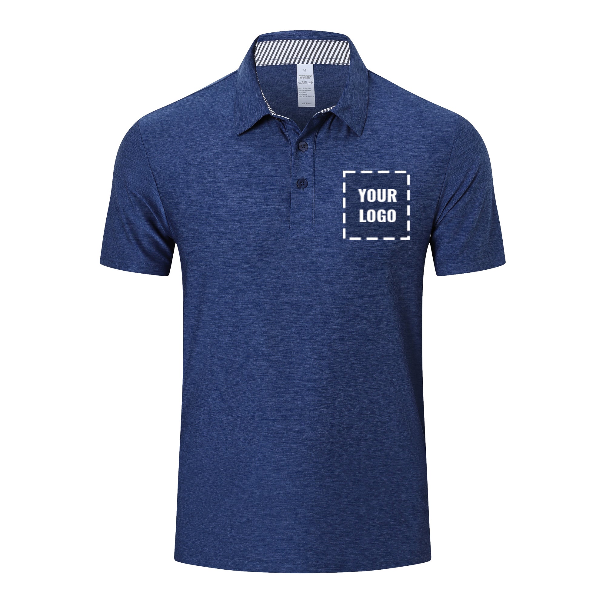 Customizable Polo Shirts for Men Adult Short Sleeve Golf Polo T Shirts - Work Casual Gym Tennis Workout Breathable Quick Dry Tops