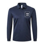 Customizable Mens Polo Shirts Long Sleeve 3 Pack Quick Dry Breathable Lightweight Golf Polo T Shirts Casual Sports Gym Tennis Tops