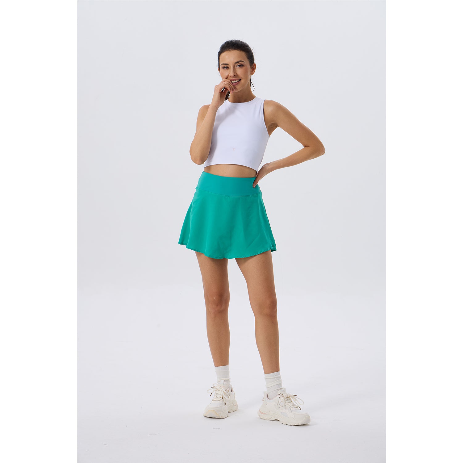 Women's Athletic Golf Skorts Lightweight Skirt Pleated with Pockets for Running Tennis Workout