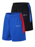 2 Pack Men's Running Shorts Gym Athletic Shorts with Zip Pockets