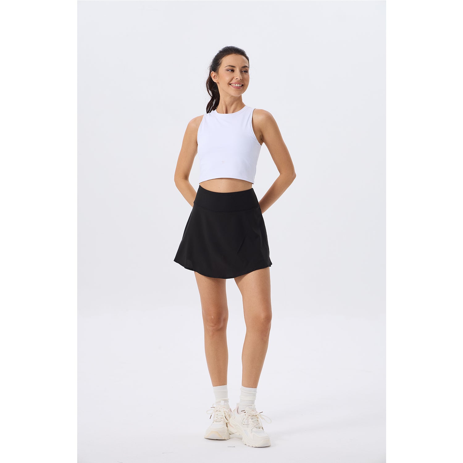 Women's Athletic Golf Skorts Lightweight Skirt Pleated with Pockets for Running Tennis Workout