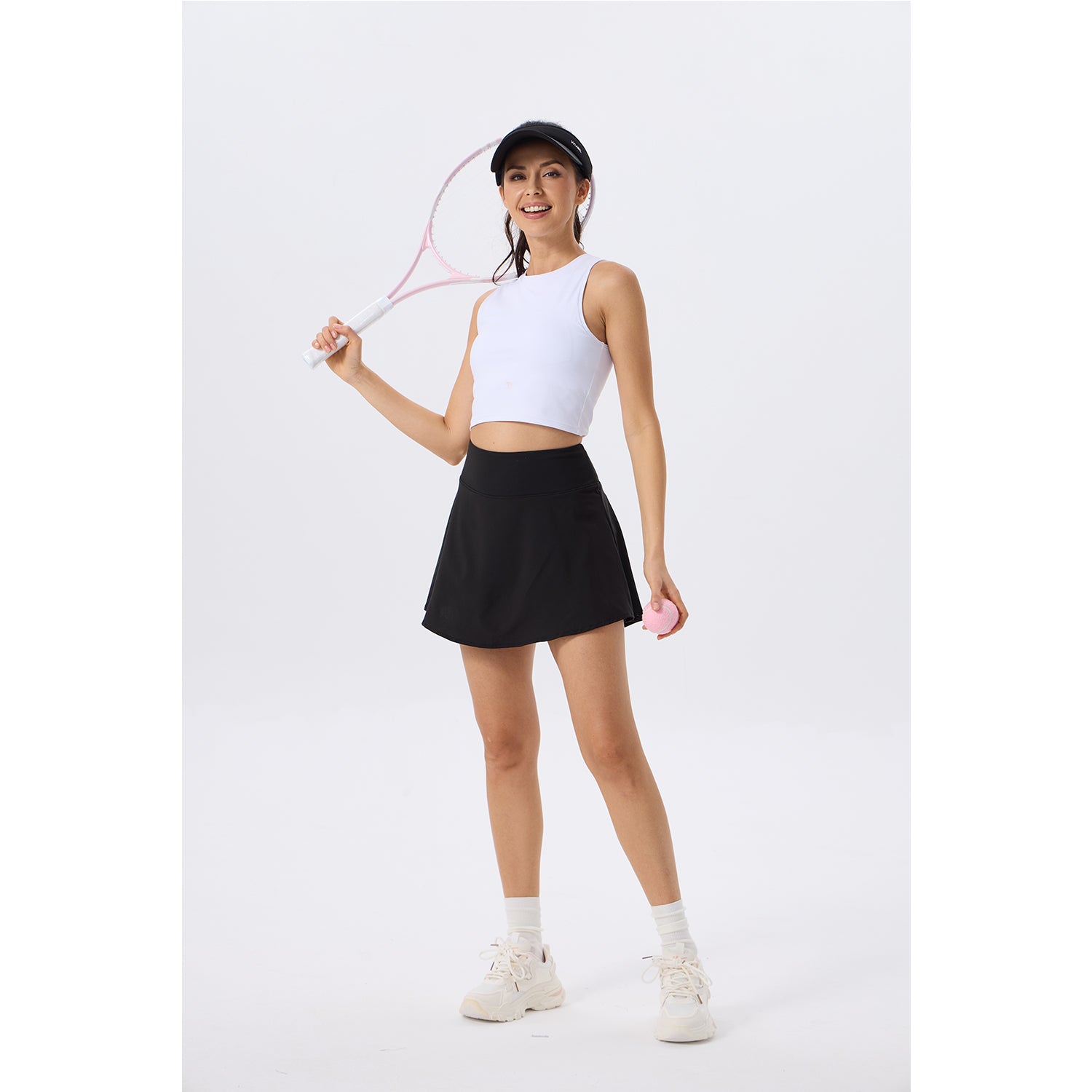 Women's Athletic Golf Skorts Lightweight Skirt Pleated with Pockets for Running Tennis Workout