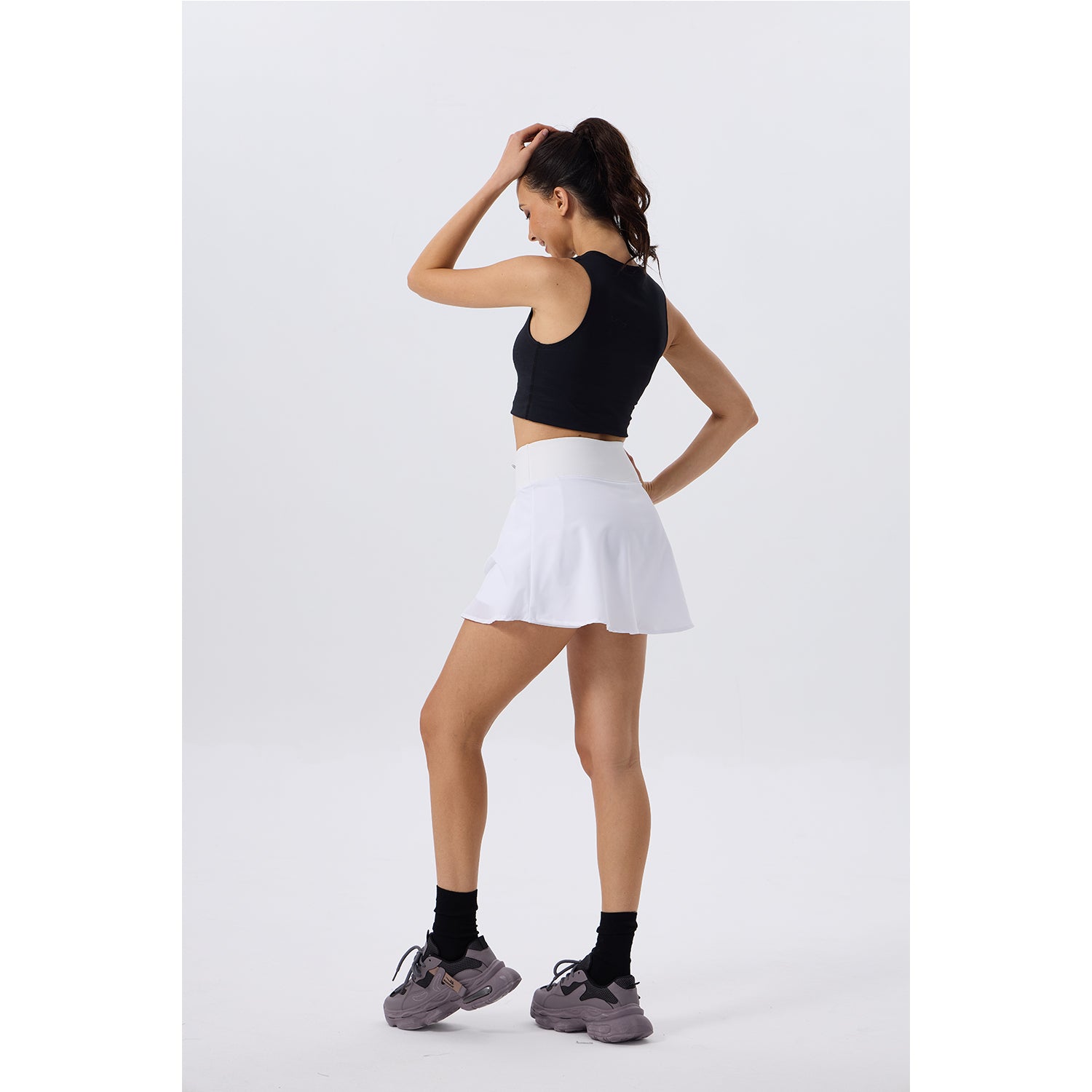 Women's Athletic Golf Skorts Lightweight Skirt Pleated with Pockets for Running Tennis Workout