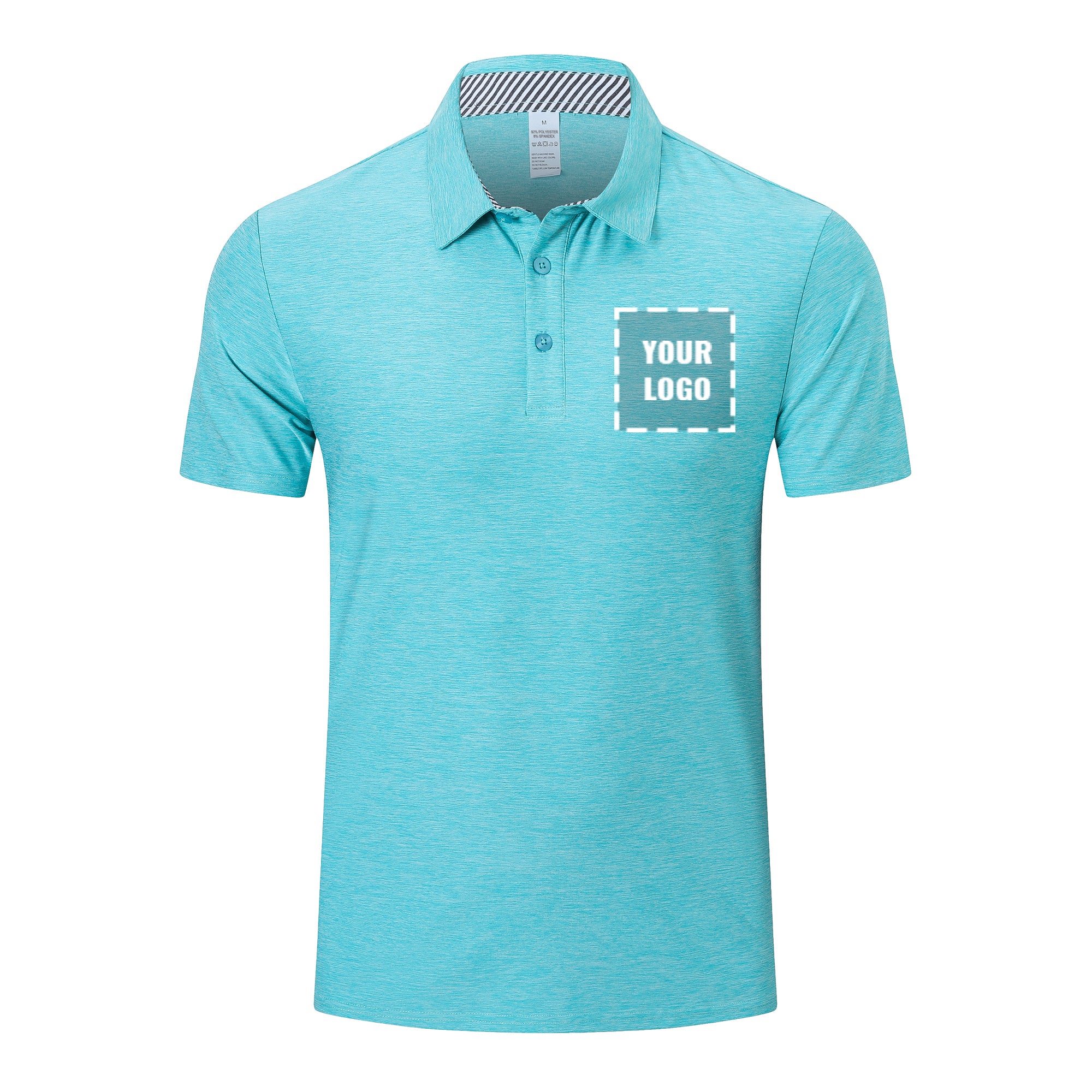 Customizable Polo Shirts for Men Adult Short Sleeve Golf Polo T Shirts - Work Casual Gym Tennis Workout Breathable Quick Dry Tops