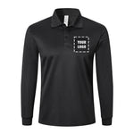 Customizable Mens Polo Shirts Long Sleeve 3 Pack Quick Dry Breathable Lightweight Golf Polo T Shirts Casual Sports Gym Tennis Tops