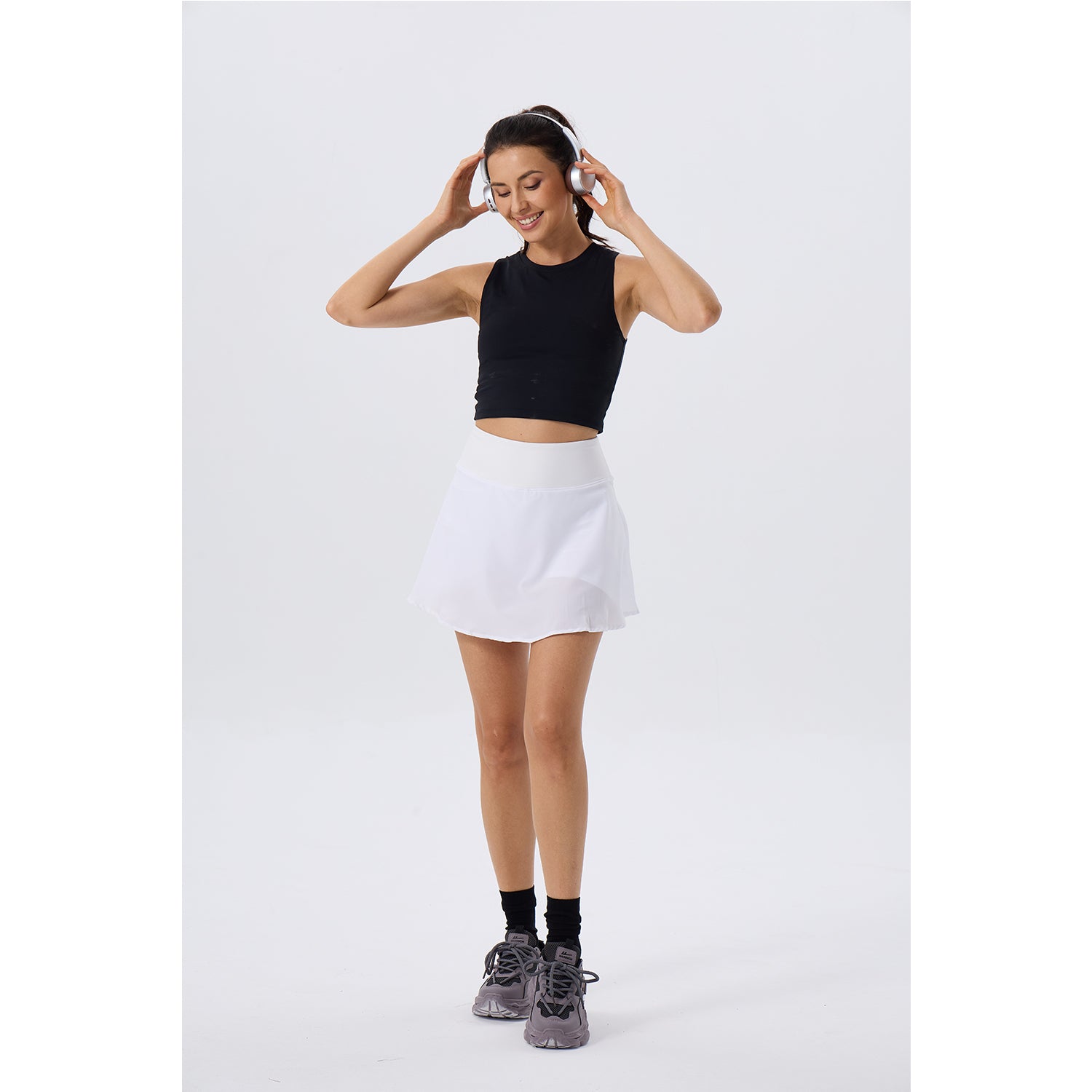 Women's Athletic Golf Skorts Lightweight Skirt Pleated with Pockets for Running Tennis Workout