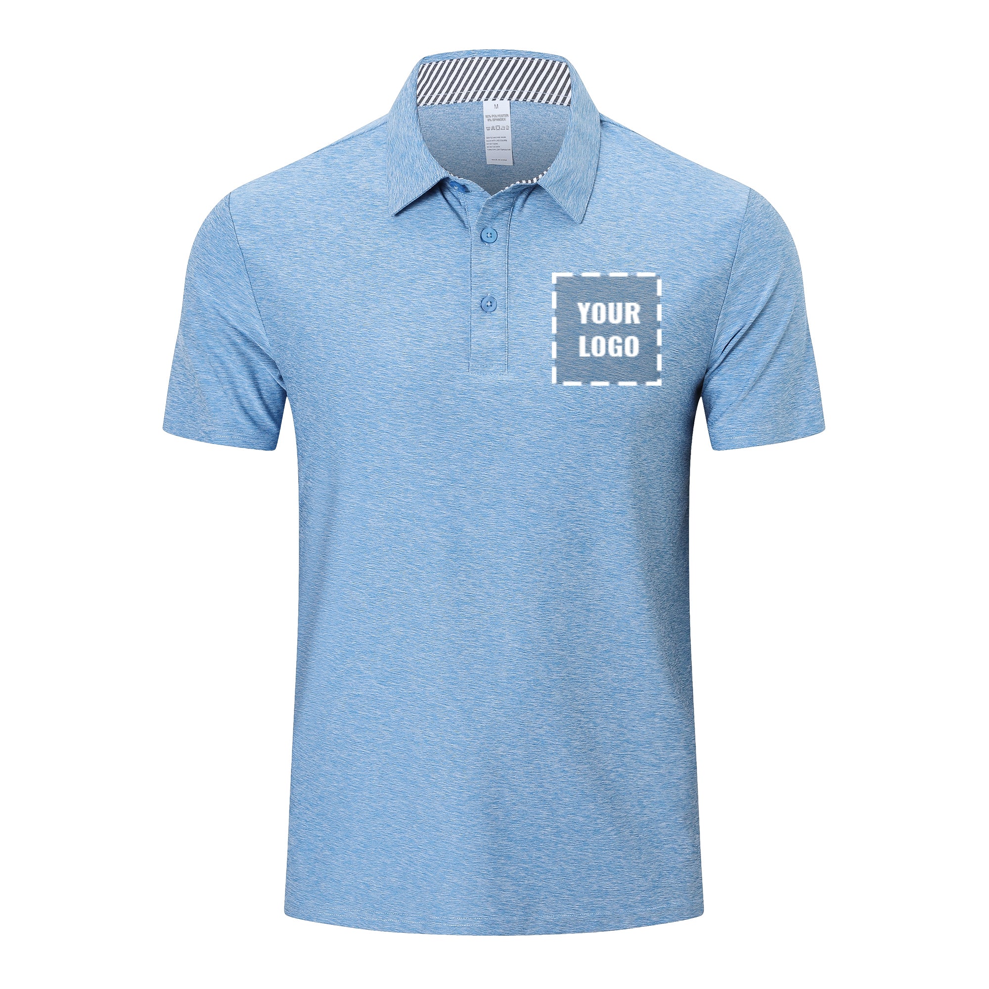 Customizable Polo Shirts for Men Adult Short Sleeve Golf Polo T Shirts - Work Casual Gym Tennis Workout Breathable Quick Dry Tops