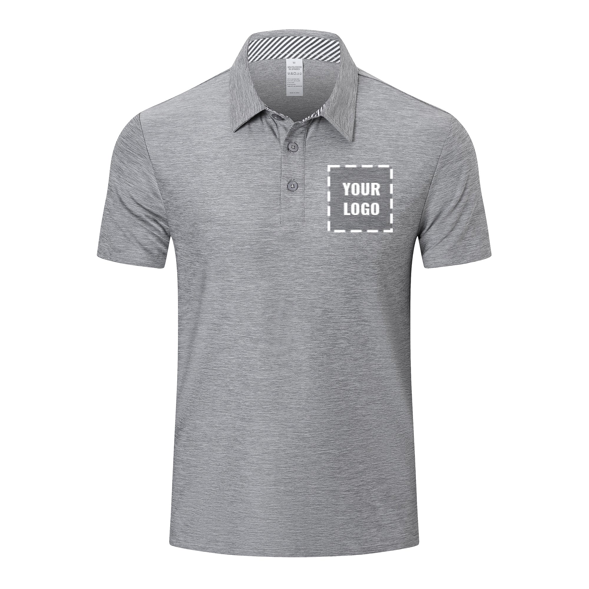 Customizable Polo Shirts for Men Adult Short Sleeve Golf Polo T Shirts - Work Casual Gym Tennis Workout Breathable Quick Dry Tops