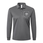 Customizable Mens Polo Shirts Long Sleeve 3 Pack Quick Dry Breathable Lightweight Golf Polo T Shirts Casual Sports Gym Tennis Tops