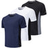 3 Pack Men's Running Shirts Short-Sleeve Tops Sport T-Shirt