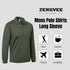 Mens Polo Shirts Long Sleeve 3 Pack Quick Dry Breathable Lightweight Golf Polo T Shirts Casual Sports Gym Tennis Tops