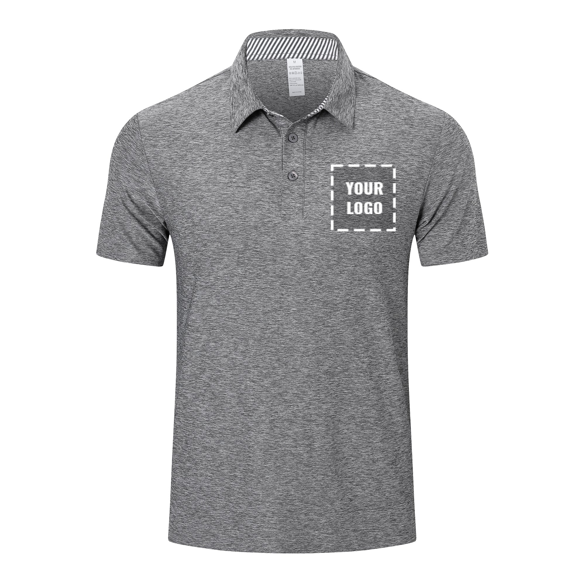 Customizable Polo Shirts for Men Adult Short Sleeve Golf Polo T Shirts - Work Casual Gym Tennis Workout Breathable Quick Dry Tops