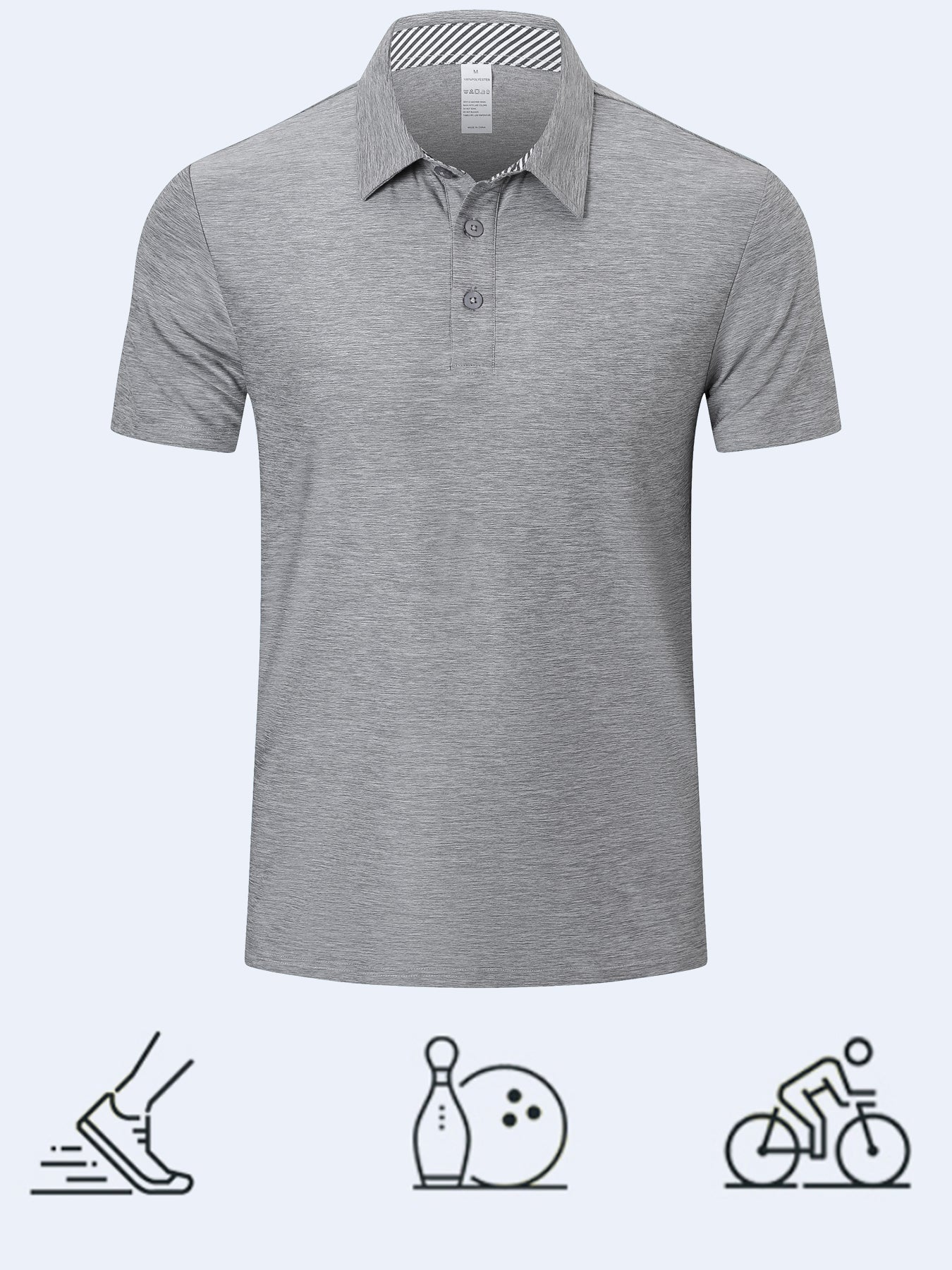 Cimic Polo Shirts for Men Adult Short Sleeve Golf Polo T Shirts Mens 3 Pack Work Casual Gym Tennis Workout Breathable Quick Dry Tops
