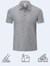 Cimic Polo Shirts for Men Adult Short Sleeve Golf Polo T Shirts Mens 3 Pack Work Casual Gym Tennis Workout Breathable Quick Dry Tops