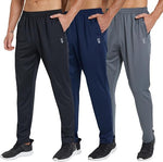 Men's Sweatpants with  Pockets Open Bottom Athletic Pants for Jogging, Workout, Gym, Running, Training