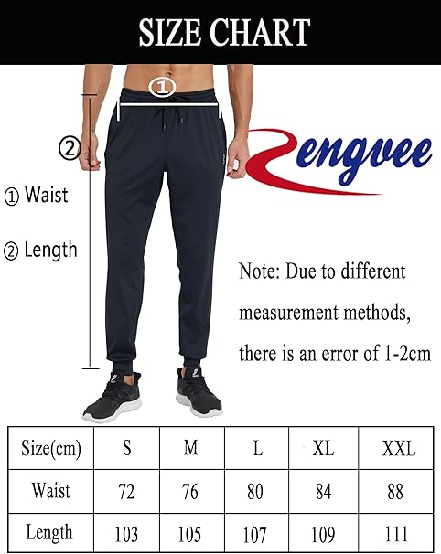 Men's Sweatpants with  Pockets Open Bottom Athletic Pants for Jogging, Workout, Gym, Running, Training