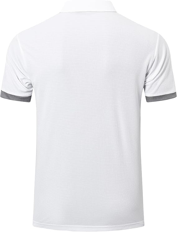 Gaiatiger 5 Pack Mens Polo Shirts Multipack Short Sleeve Breathable Golf Polo Collar Buttoned Mens Tops Gym Sport T Shirts