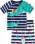 Ewbob Boys One Piece Swimsuit Short Sleeves Rash Guard