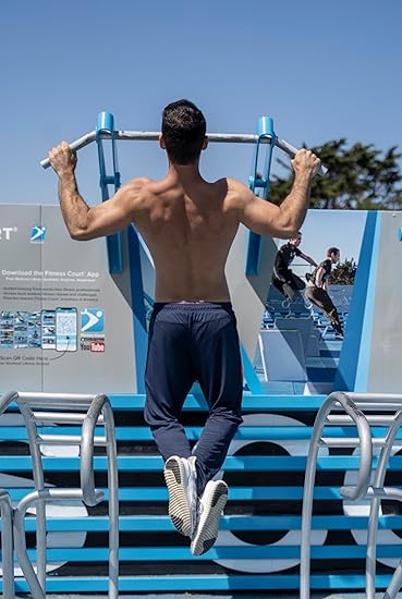 Men's Sweatpants with  Pockets Open Bottom Athletic Pants for Jogging, Workout, Gym, Running, Training