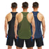 frueo 3 Pack Mens Y-Back Sleeveless Tops Running Muscle Tank Top