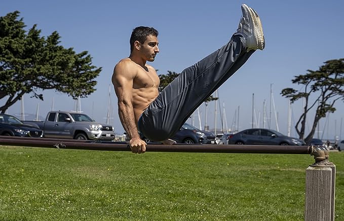 Men's Sweatpants with  Pockets Open Bottom Athletic Pants for Jogging, Workout, Gym, Running, Training