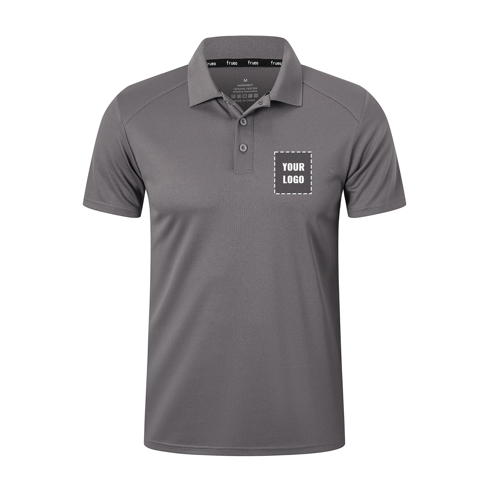 Mens Polo Shirts Short Sleeve Quick Dry Lightweight Golf Casual Collared Tops Breathable Moisture Wicking Work Shirts