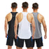 frueo 3 Pack Mens Y-Back Sleeveless Tops Running Muscle Tank Top
