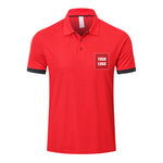 Customizable Mens Polo Shirts Short Sleeve Breathable Golf Polo Collar Buttoned Mens Tops Gym Sport T Shirts