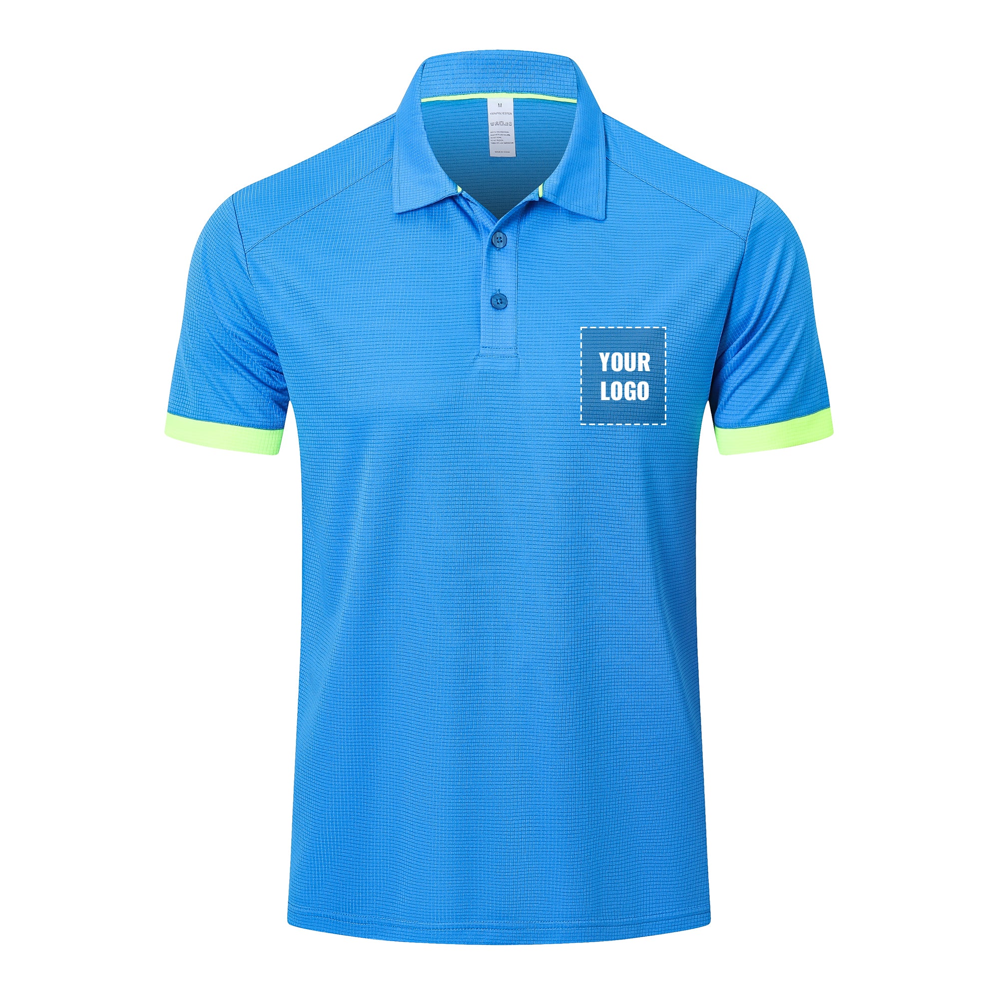 Customizable Mens Polo Shirts Short Sleeve Breathable Golf Polo Collar Buttoned Mens Tops Gym Sport T Shirts