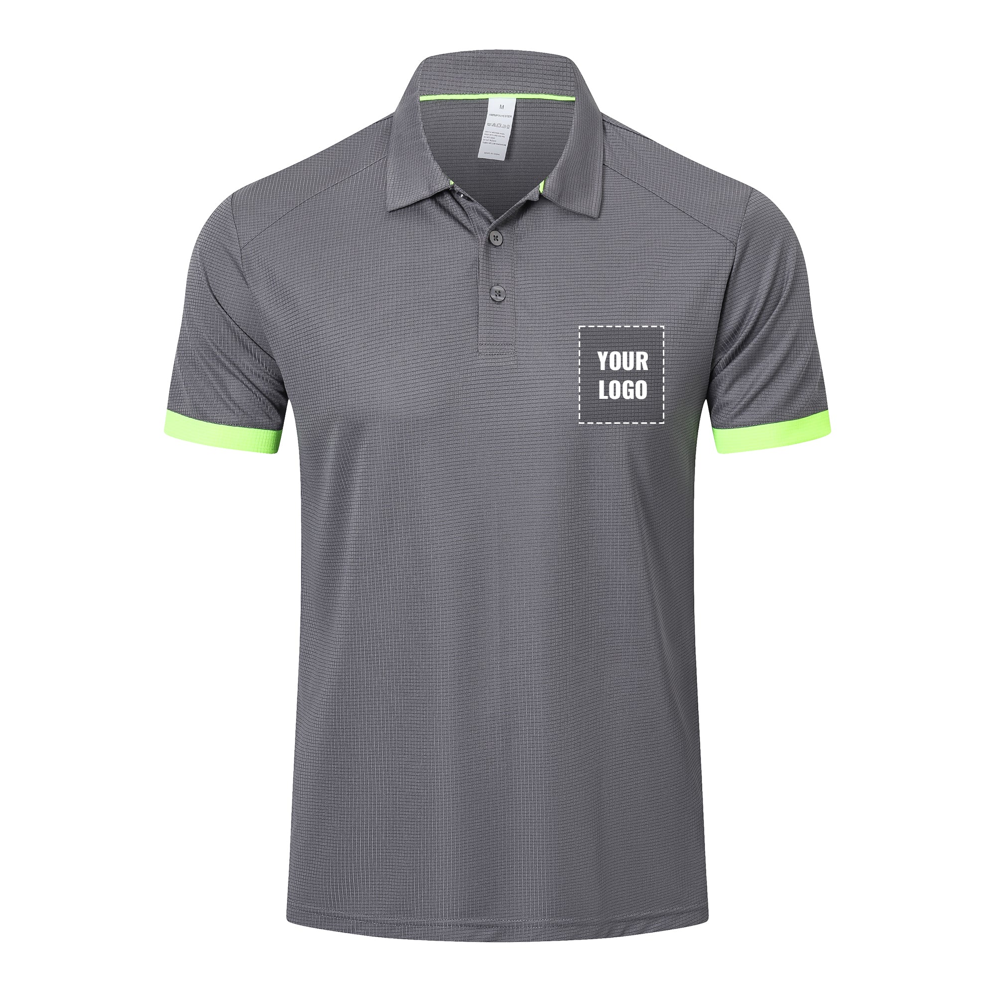 Customizable Mens Polo Shirts Short Sleeve Breathable Golf Polo Collar Buttoned Mens Tops Gym Sport T Shirts