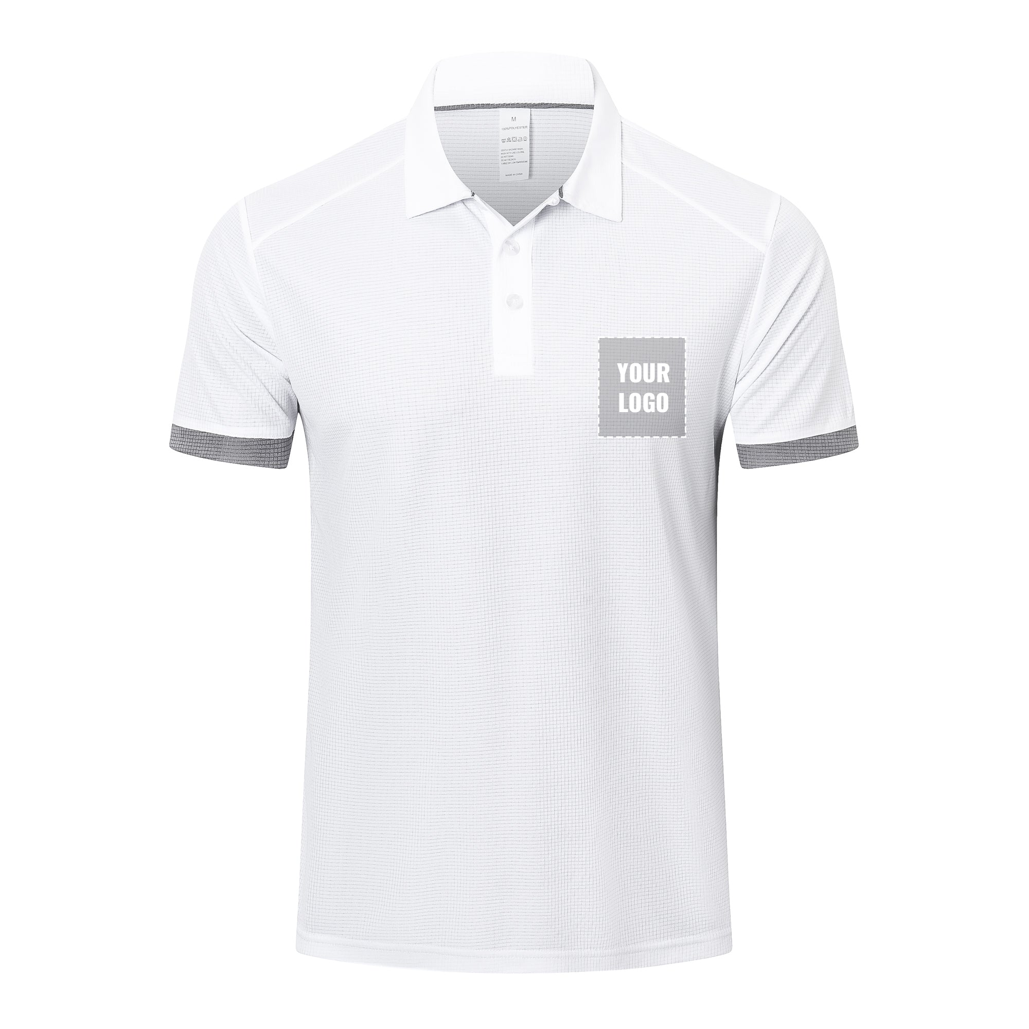 Customizable Mens Polo Shirts Short Sleeve Breathable Golf Polo Collar Buttoned Mens Tops Gym Sport T Shirts