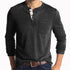 Mens Henley Short Sleeve Casual Fashion T Shirt Tops