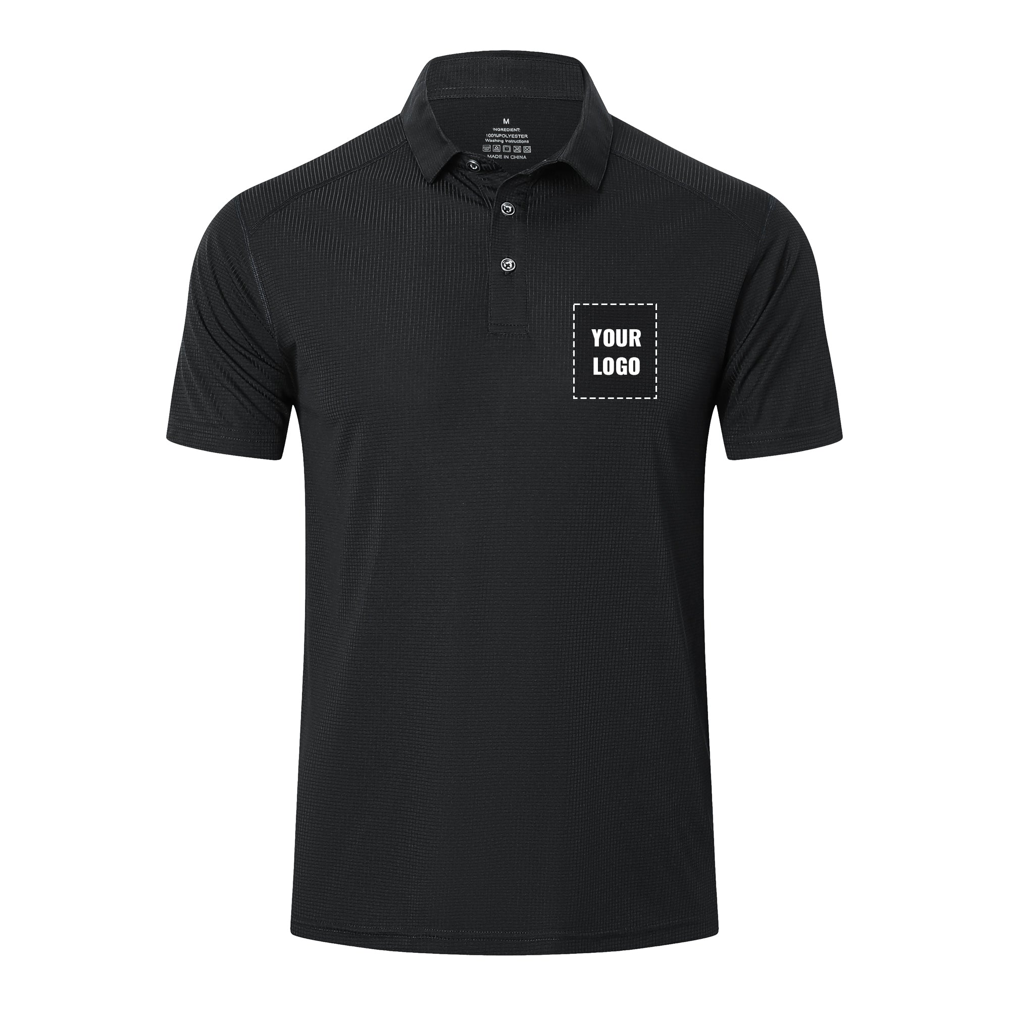 HUAKANG Mens Polo Shirts Short Sleeve Breathable Quick Dry Golf Top Running Sports Tee Top Gym Workout Polo T Shirts