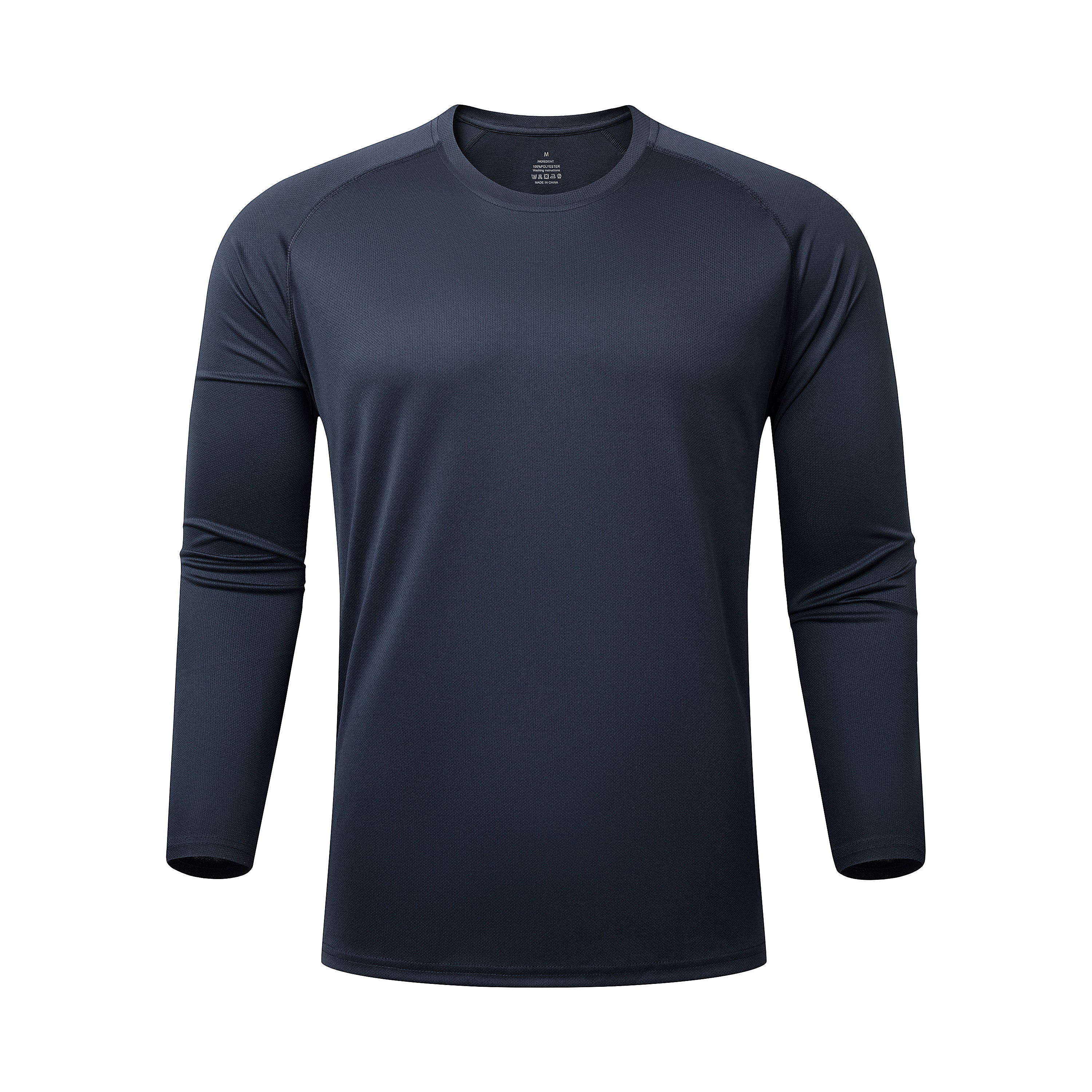 5 Pack Long Sleeve Shirts for Men Moisture Wicking UPF SPF Sun Protection Tee Shirts Workout T Shirts Casual