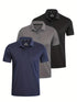 Gaiatiger 3pcs Golf Polo Shirt for Men