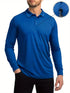 Men's UPF 50+ Polo Shirts Long Sleeve Shirts