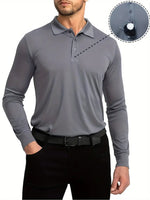 Men's UPF 50+ Polo Shirts Long Sleeve Shirts