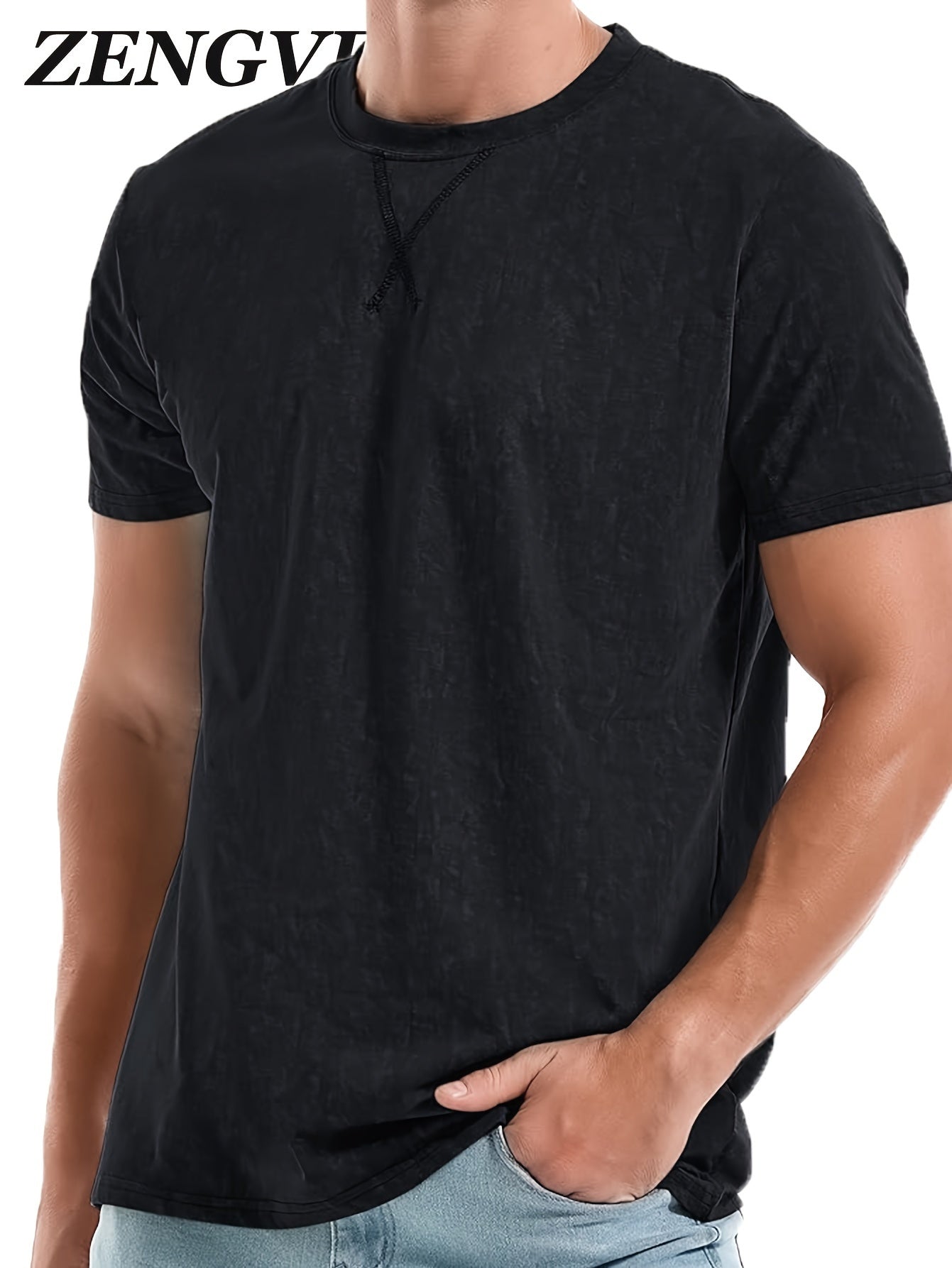 Men's Fashion T-shirt Casual Short Sleeve