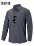 Men's Golf Polo Shirt Long Sleeve Tennis Shirt