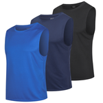 HUAKANG 3 Pack Men's Running Tank Tops