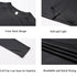 4/5 Pack Men's Long Sleeve T-Shirt Quick Dry Running Sport Gym T Shirts